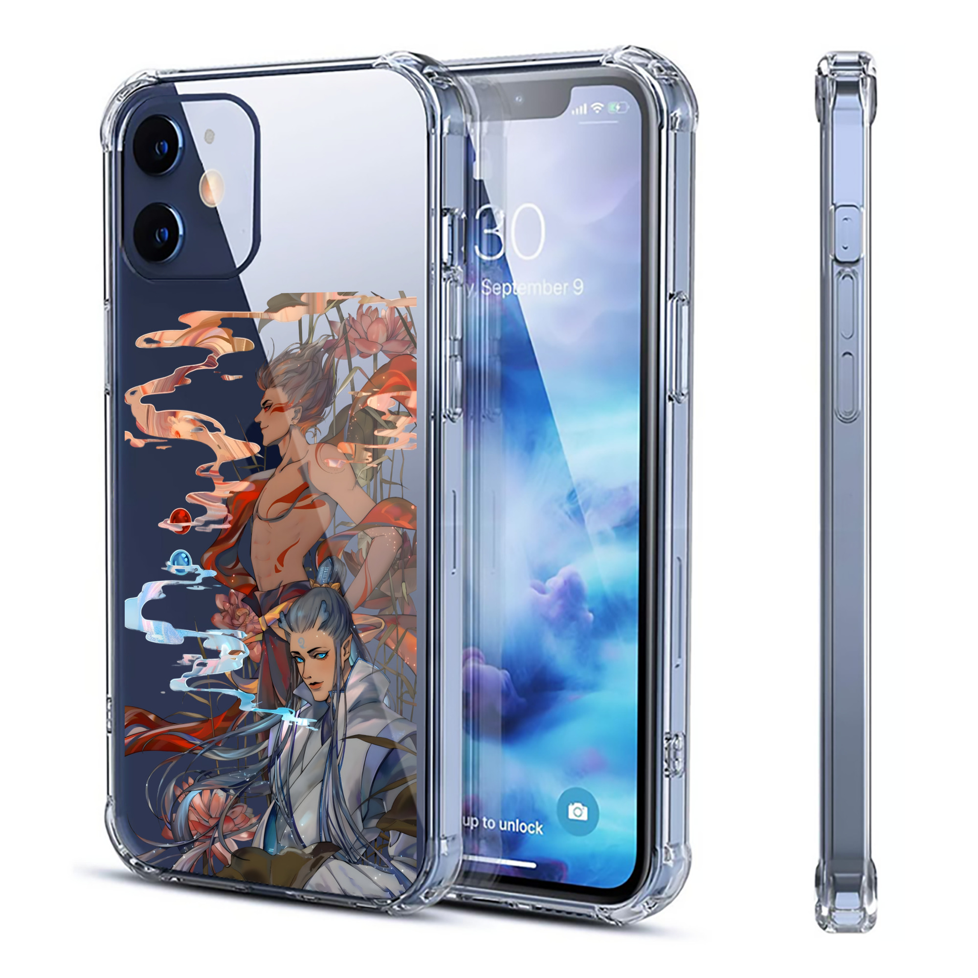 （画像用） Ne Zha 2 ナタ 魔童の大暴れ 【iPhone 12シリーズ対応】透明スマホケース（クリアソフトケース）